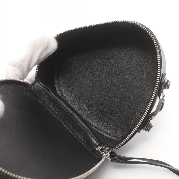 Top Quality Balenciaga Leather Pouch Black