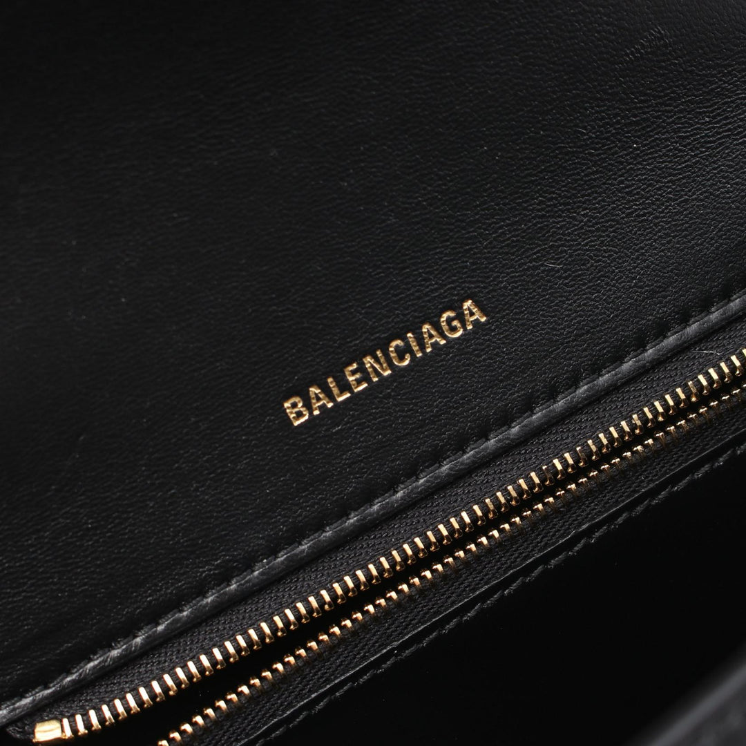 Top Quality Balenciaga Hourglass Small Leather Handbag