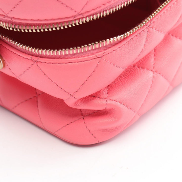 Top Quality Chanel Matelasse Lambskin Shoulder Bag Pink