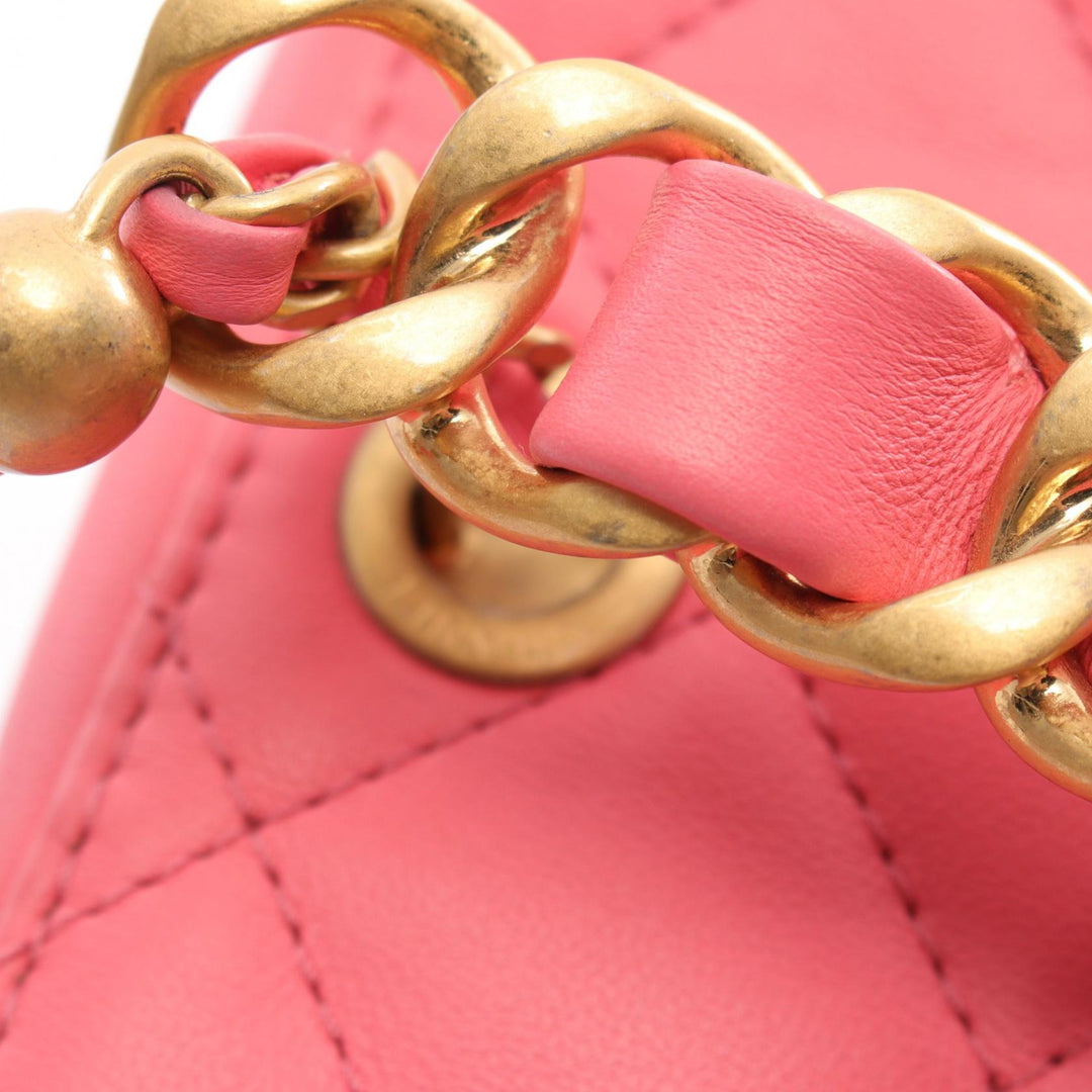 Top Quality Chanel Matelasse Lambskin Shoulder Bag Pink