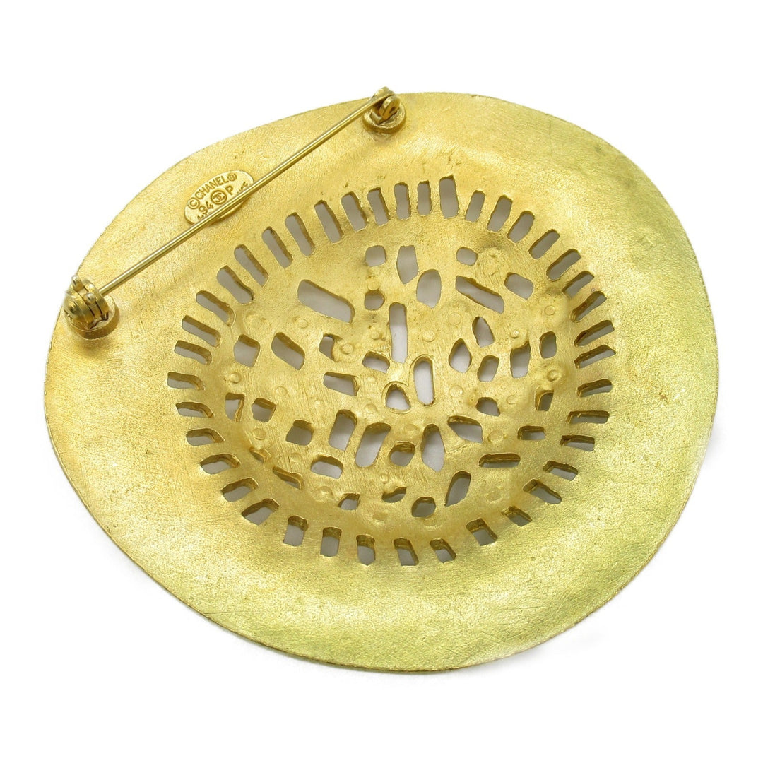Top Quality Chanel Gold Plated Brooch