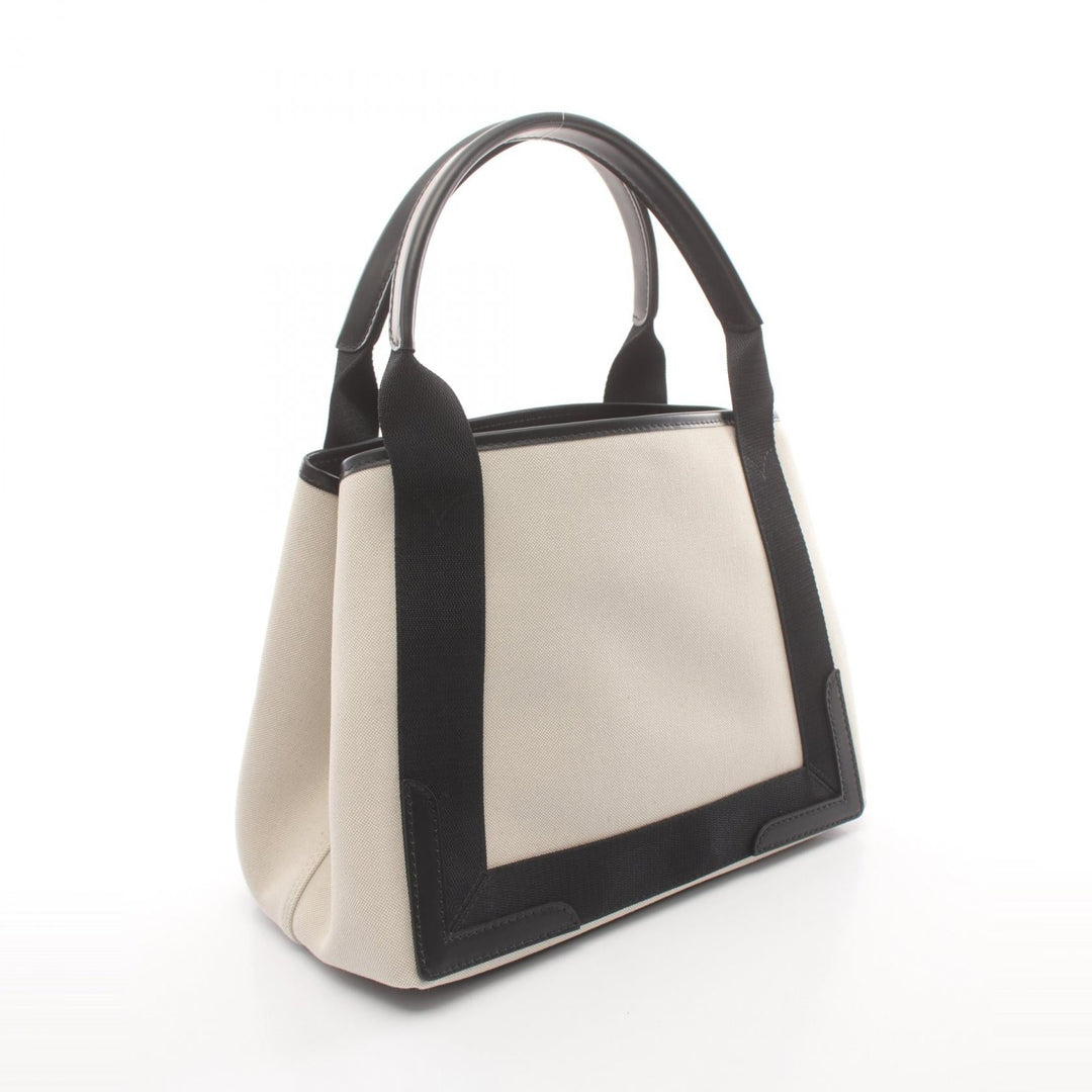 Top Quality Balenciaga Navy Cabas S Canvas Leather Tote