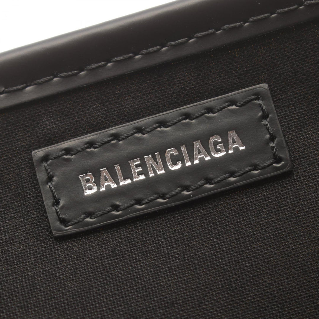 Top Quality Balenciaga Navy Cabas S Canvas Leather Tote