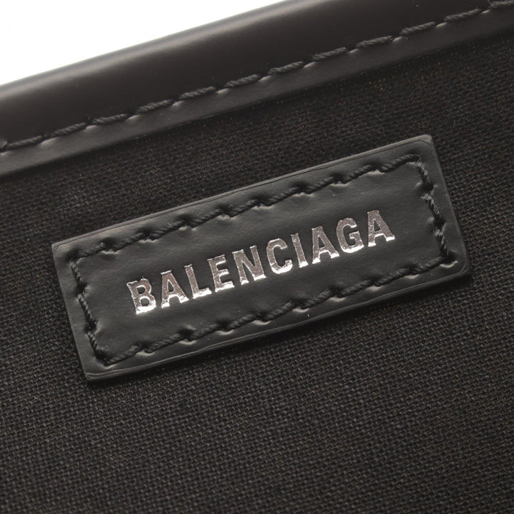 Top Quality Balenciaga Navy Cabas S Canvas Leather Tote