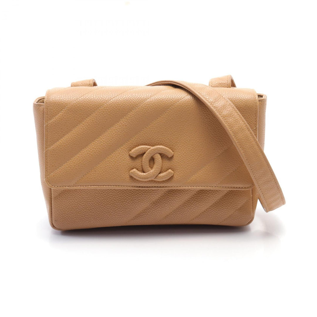 Top Quality Chanel Caviar Skin Coco Mark Shoulder Bag