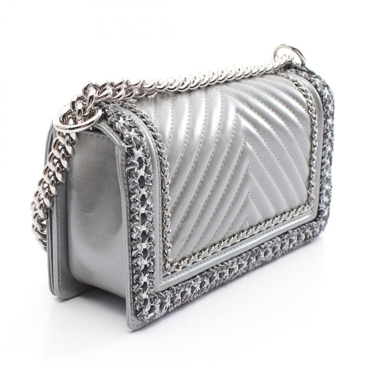 Top Quality Chanel Boy Matelasse Shoulder Bag Leather Fabric