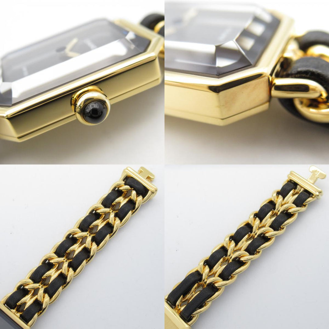 Top Quality Chanel Premiere M Watch Gold Plated Leather