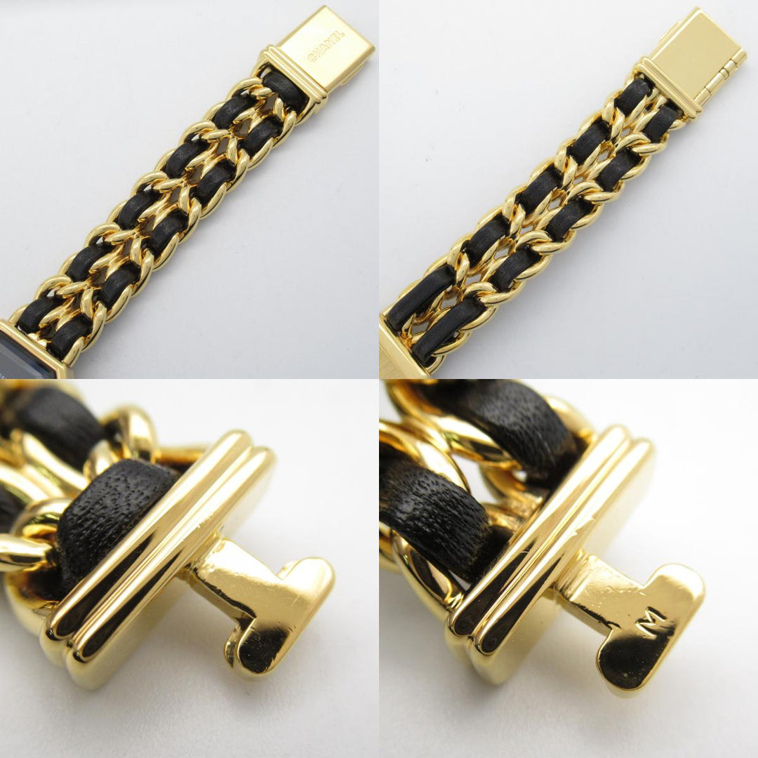 Top Quality Chanel Premiere M Watch Gold Plated Leather