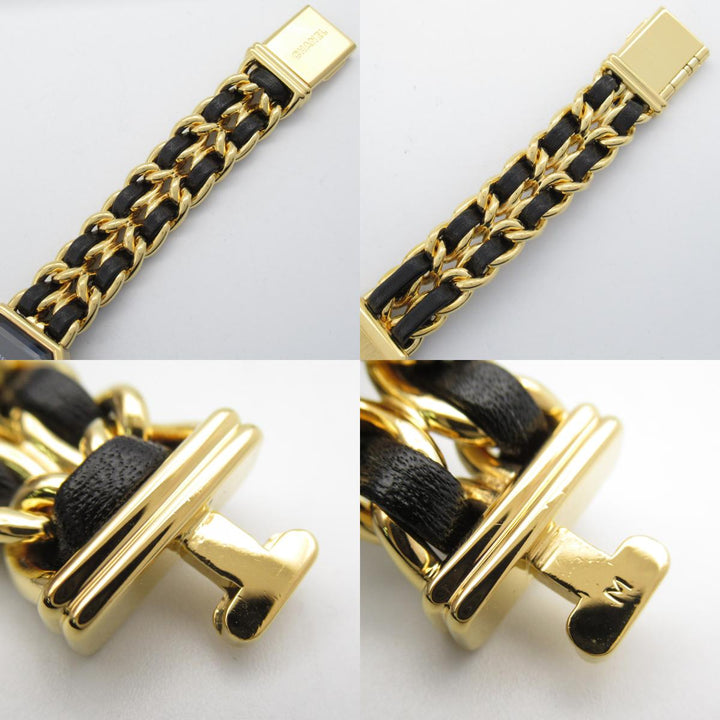 Top Quality Chanel Premiere M Watch Gold Plated Leather