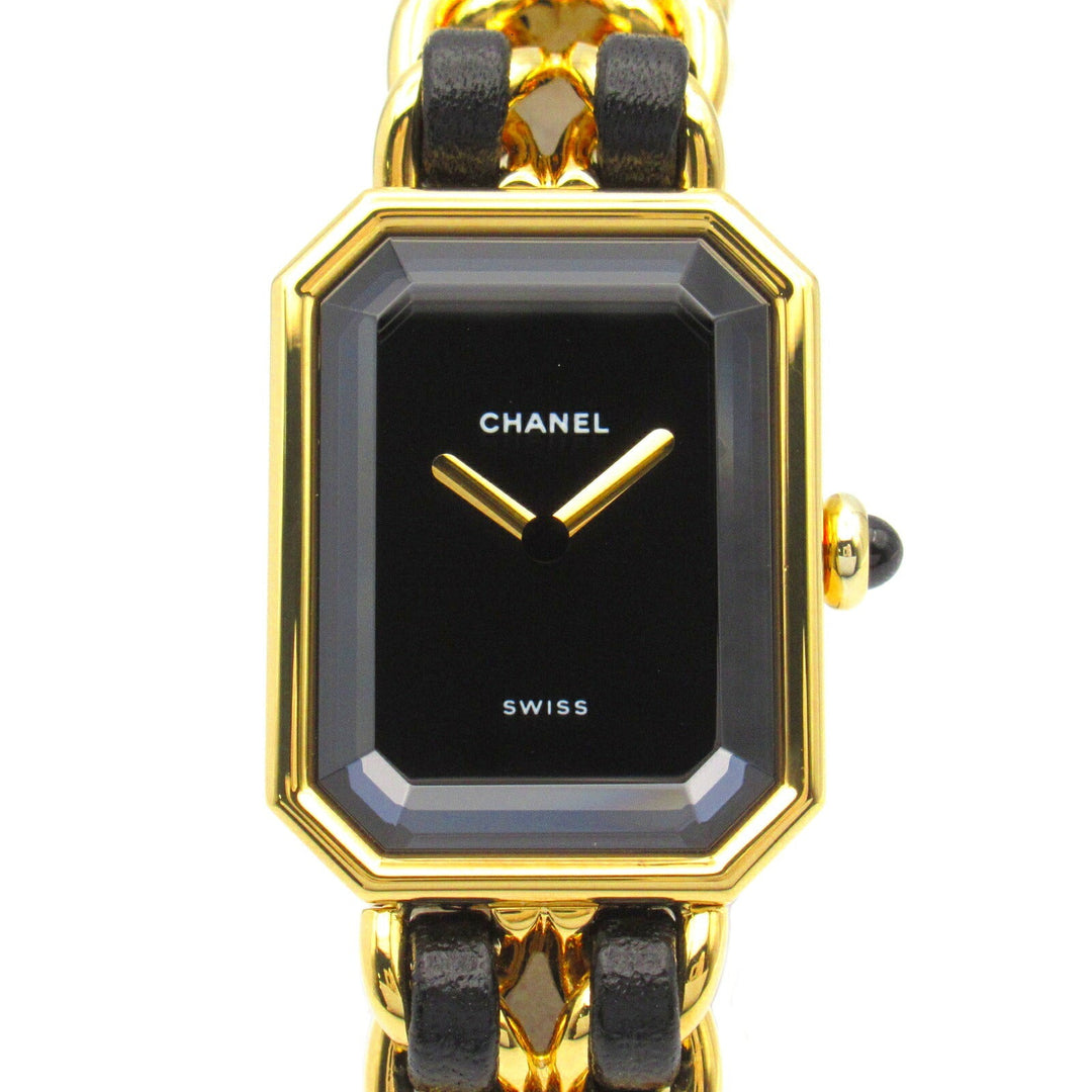 Top Quality Chanel Premiere M Watch Gold Plated Leather