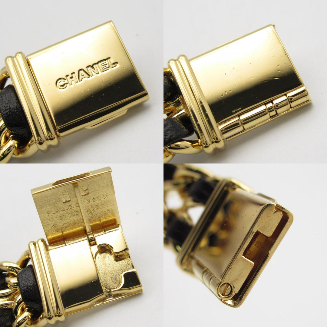 Top Quality Chanel Premiere M Watch Gold Plated Leather