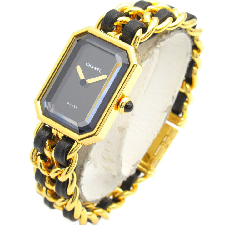 Top Quality Chanel Premiere M Watch Gold Plated Leather