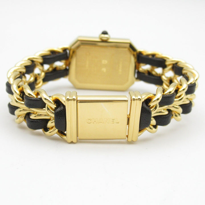 Top Quality Chanel Premiere M Watch Gold Plated Leather