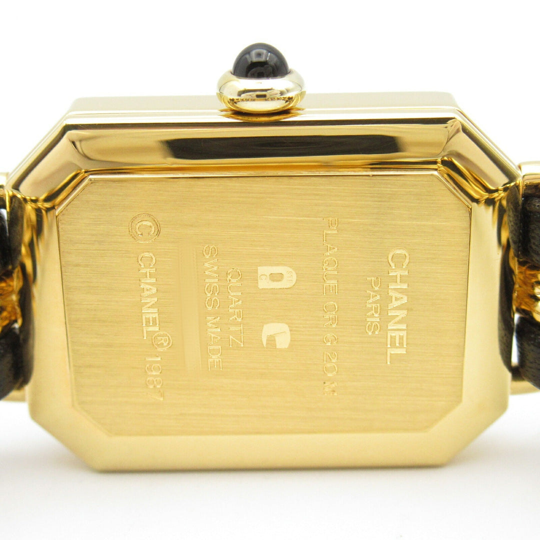 Top Quality Chanel Premiere M Watch Gold Plated Leather