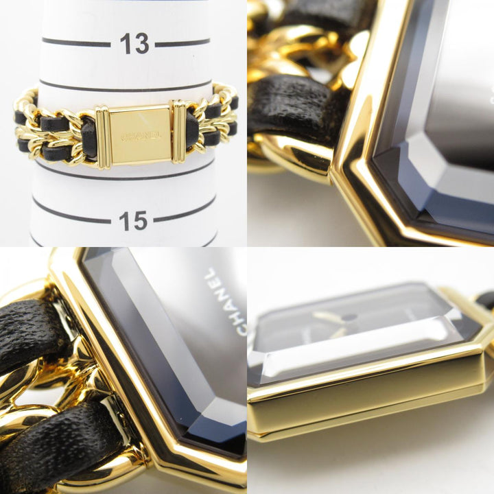 Top Quality Chanel Premiere M Watch Gold Plated Leather