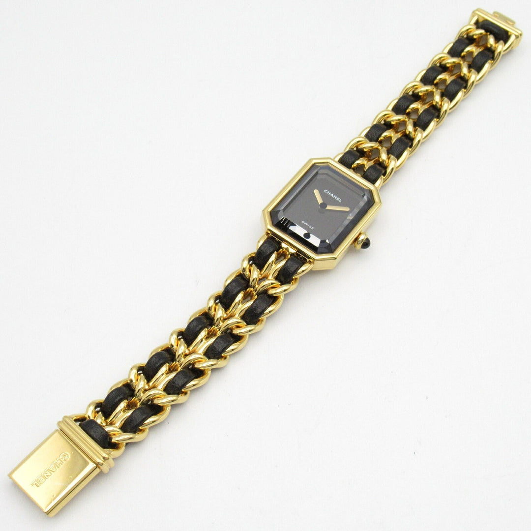 Top Quality Chanel Premiere M Watch Gold Plated Leather