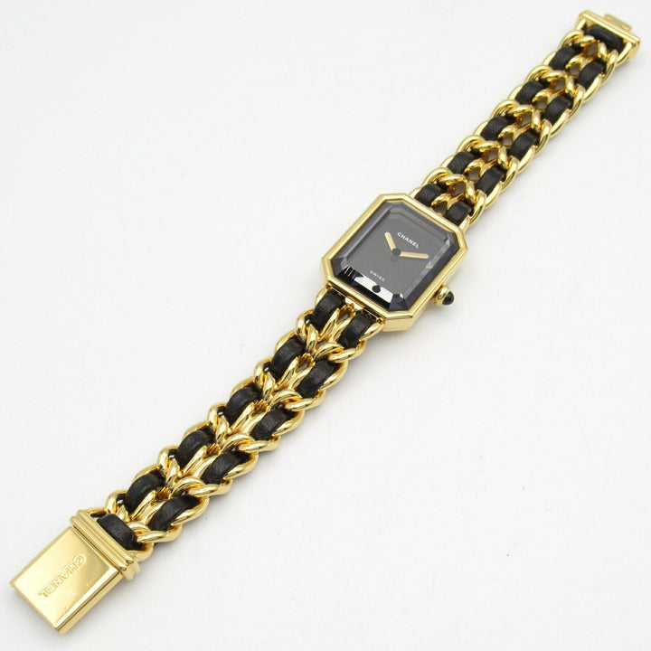 Top Quality Chanel Premiere M Watch Gold Plated Leather
