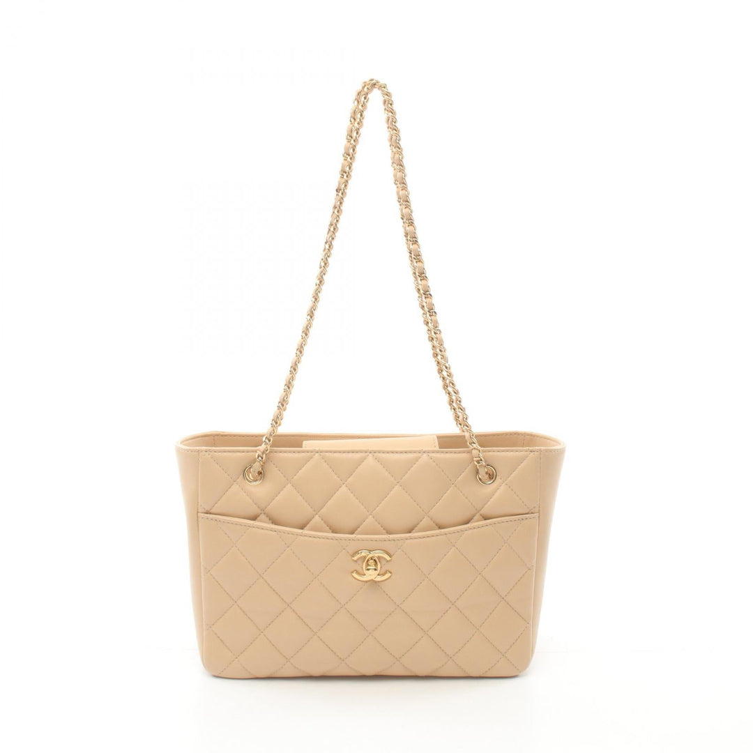 Top Quality Chanel Lambskin Matelasse Small Tote Bag