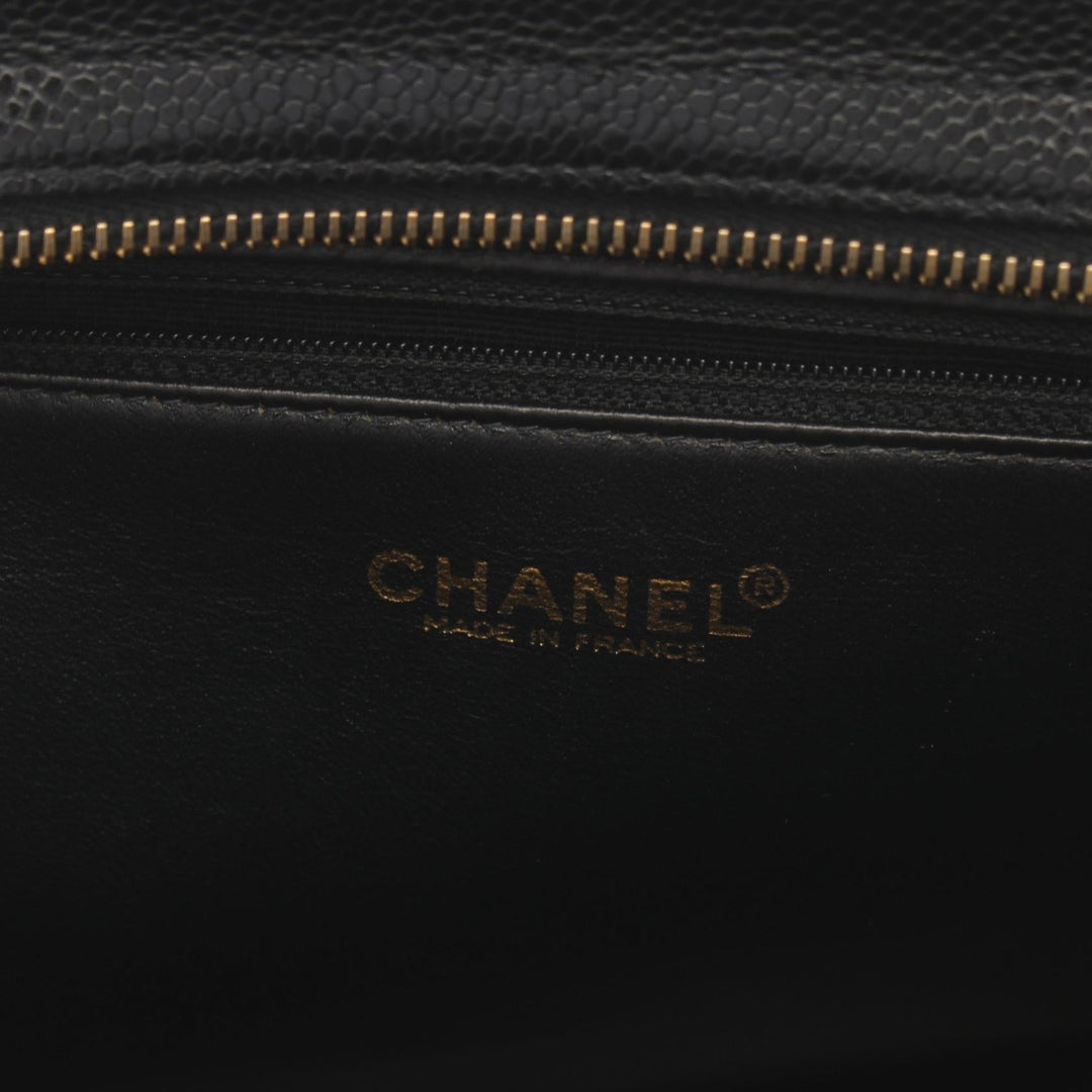 Top Quality Chanel Caviar Skin Matelasse Tote Bag Black