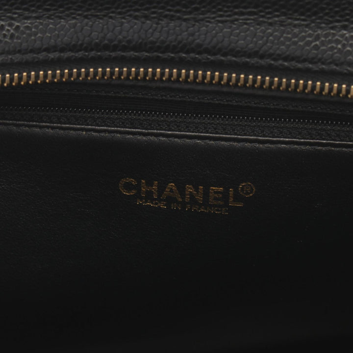 Top Quality Chanel Caviar Skin Matelasse Tote Bag Black