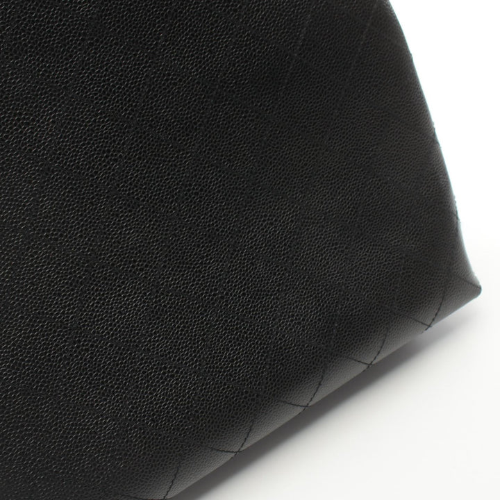 Top Quality Chanel Caviar Skin Matelasse Tote Bag Black