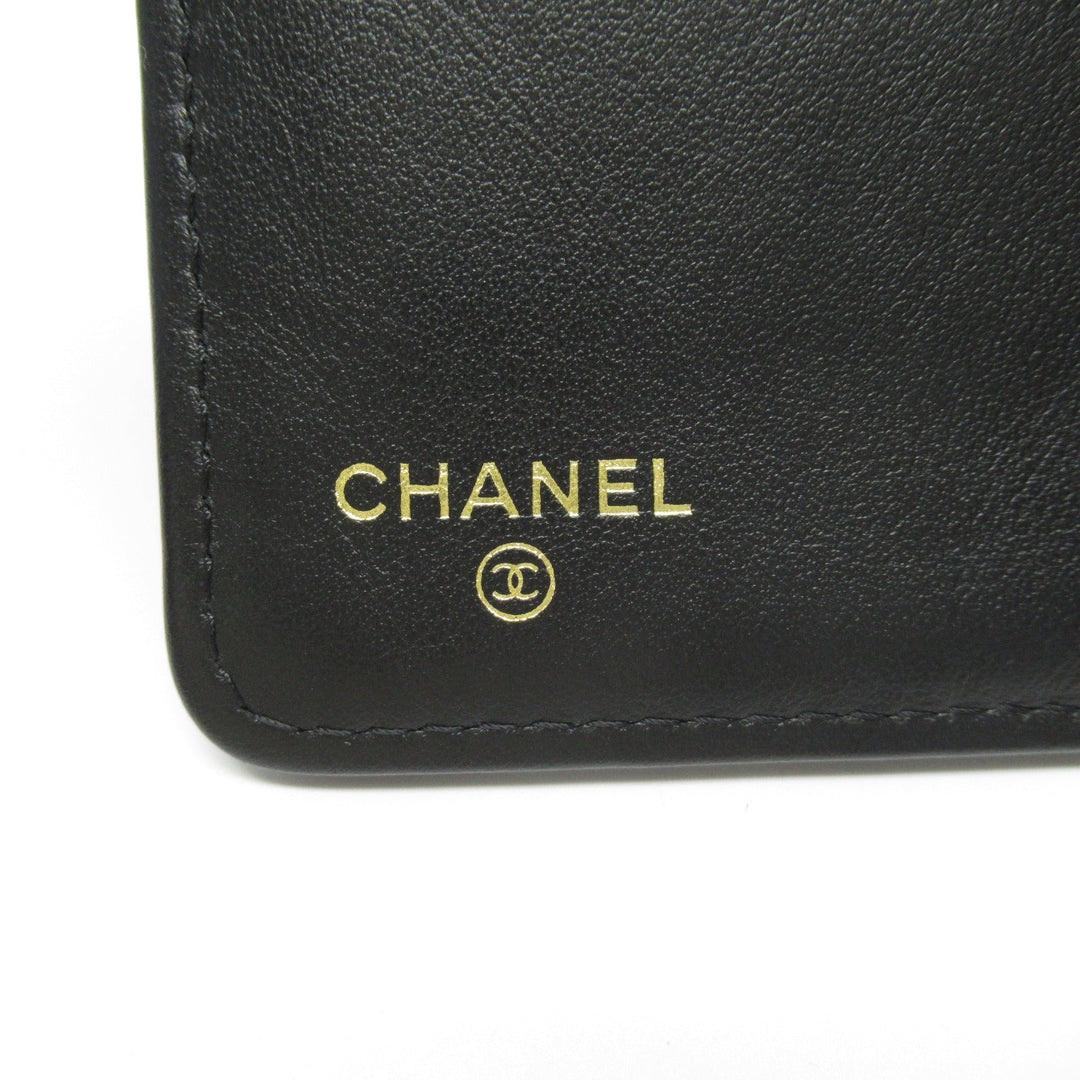 Top Quality Chanel Boy Zip Long Wallet Leather Black