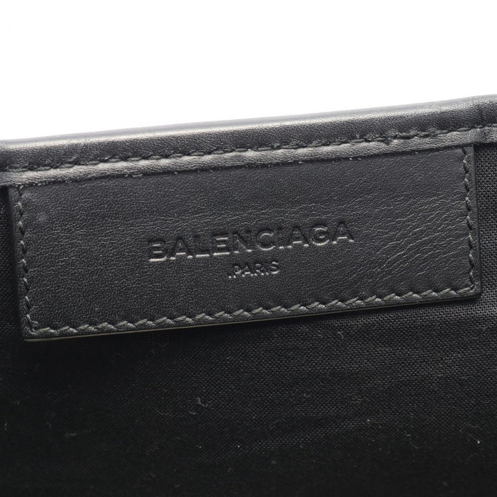 Top Quality Balenciaga Navy Cabas M Canvas Leather Tote