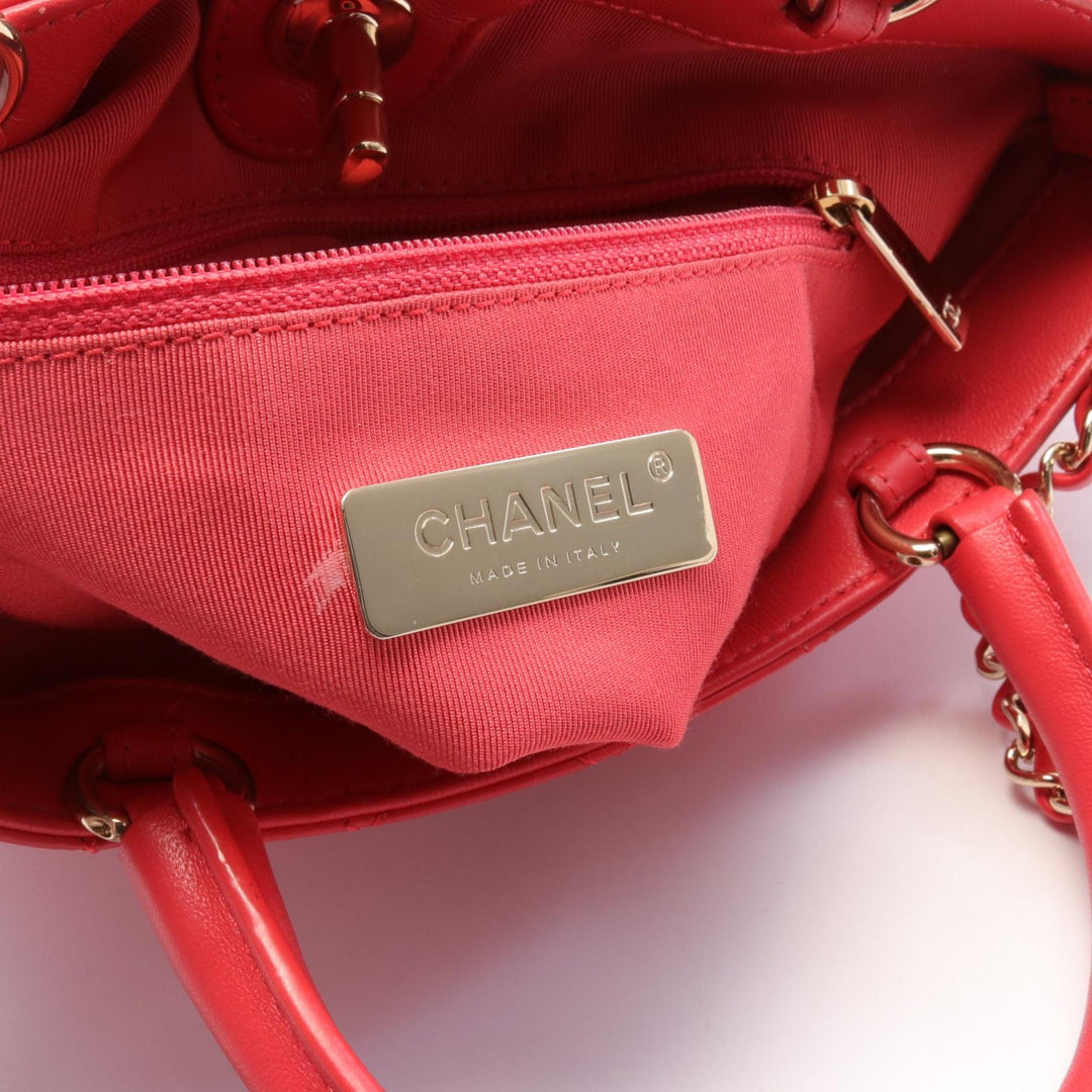 Top Quality Chanel Matelasse Leather Shoulder Bag Red