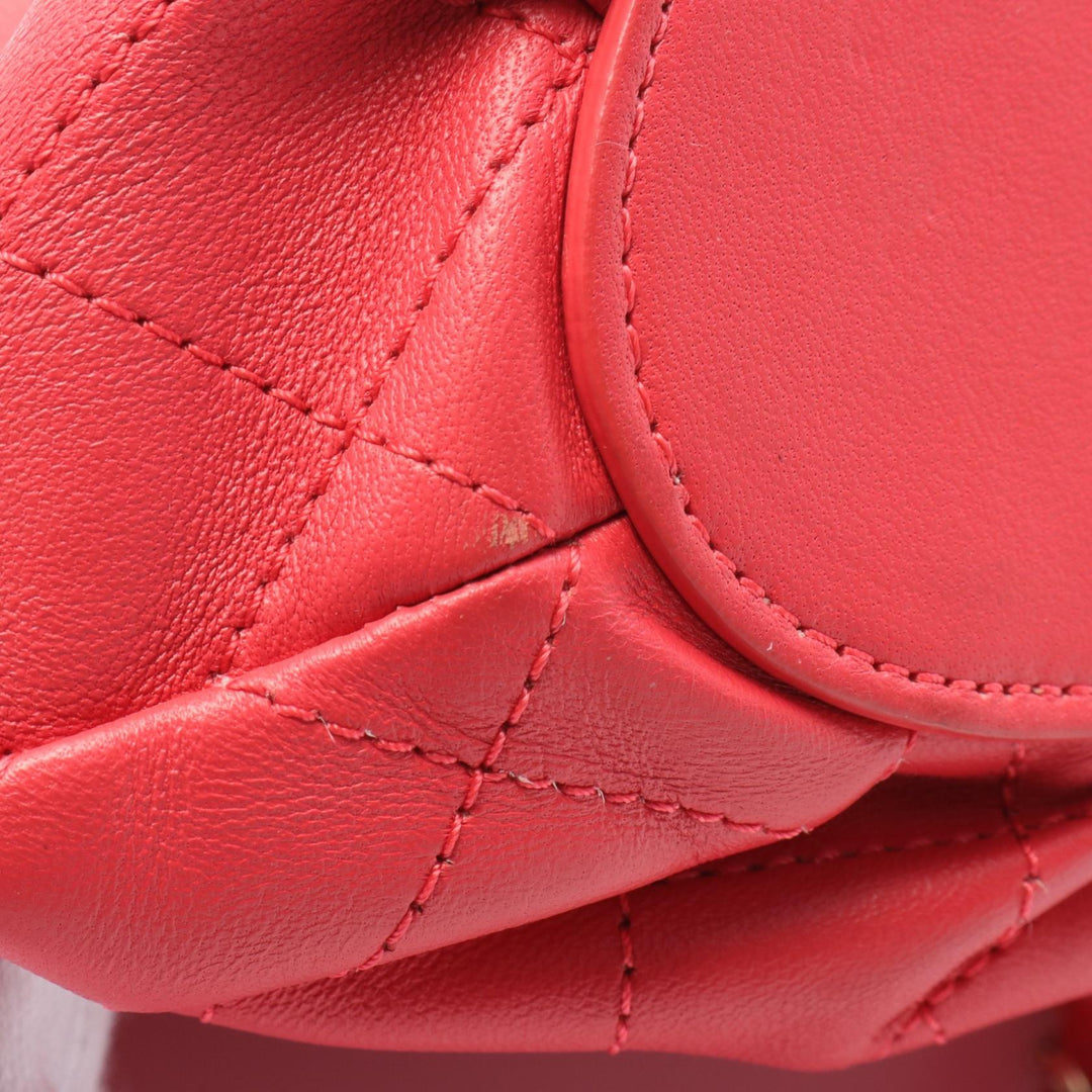Top Quality Chanel Matelasse Leather Shoulder Bag Red