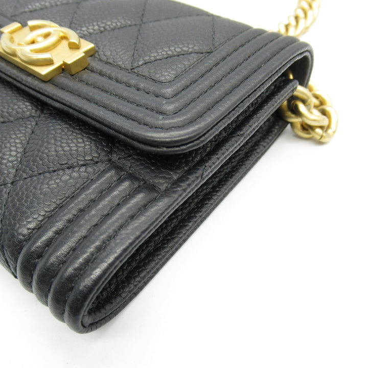 Top Quality Chanel Boy Chain Compact Wallet Shoulder Bag