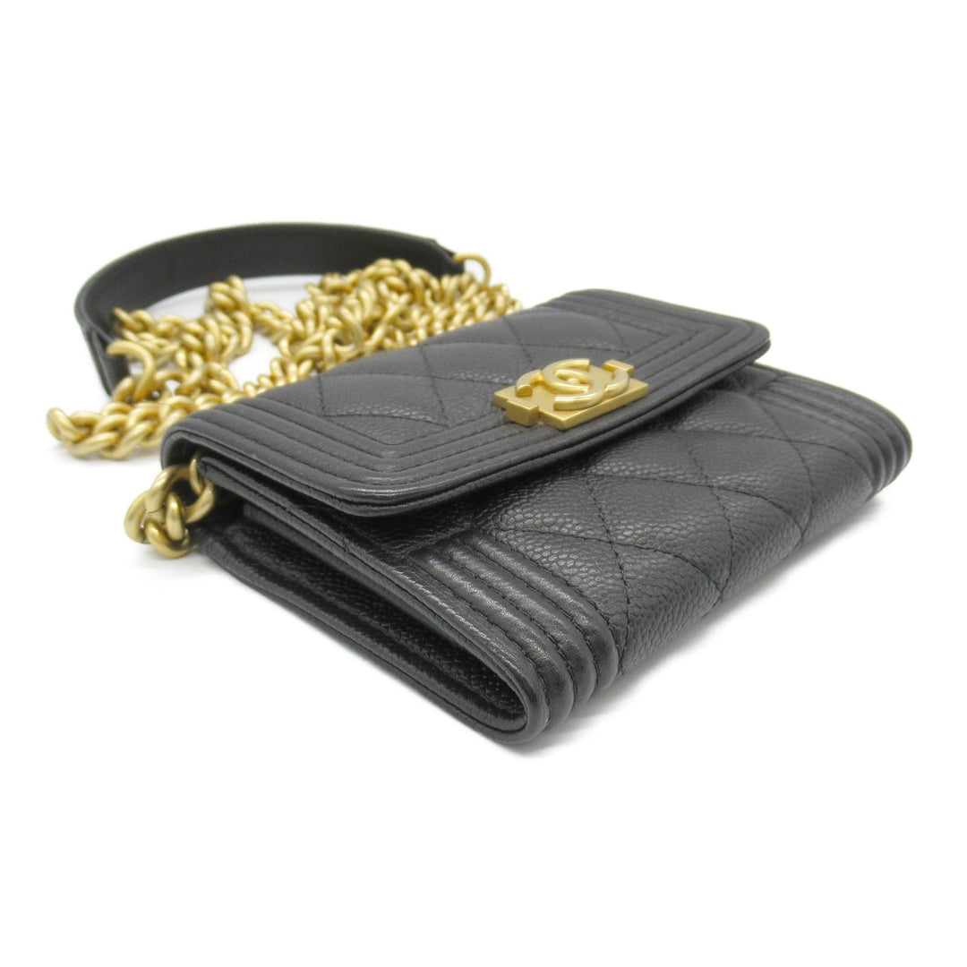 Top Quality Chanel Boy Chain Compact Wallet Shoulder Bag