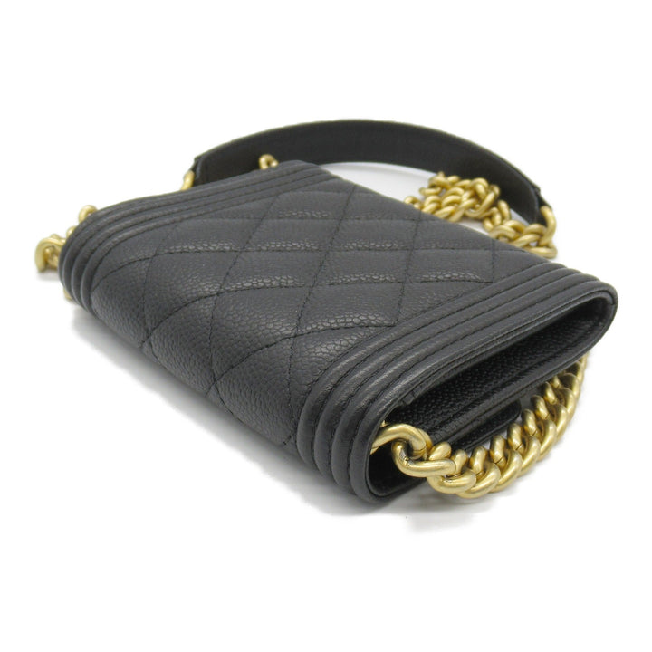 Top Quality Chanel Boy Chain Compact Wallet Shoulder Bag