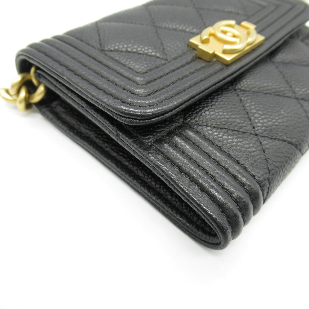 Top Quality Chanel Boy Chain Compact Wallet Shoulder Bag