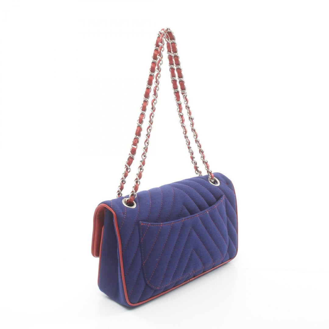 Top Quality Chanel V-Stitch Canvas Leather Shoulder Bag