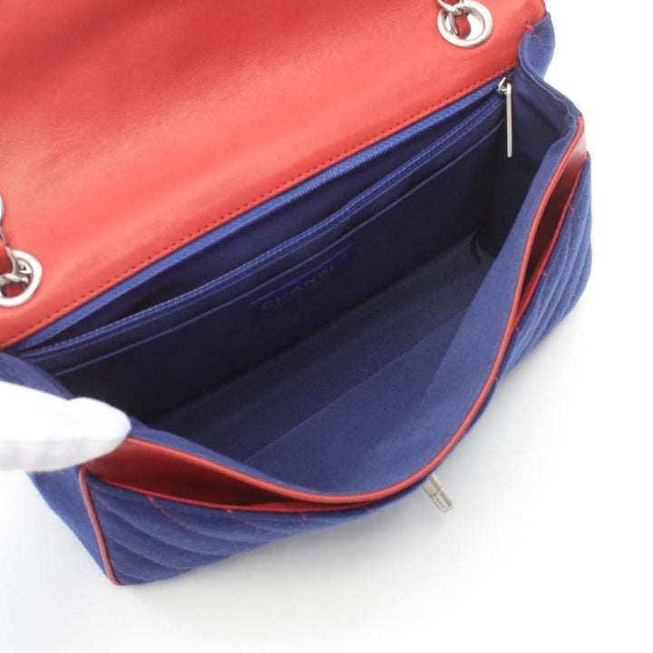 Top Quality Chanel V-Stitch Canvas Leather Shoulder Bag