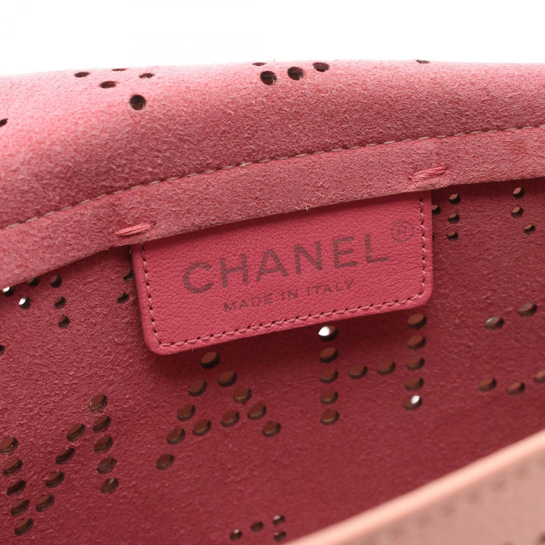 Top Quality Chanel Pink Calf Leather Shoulder Bag