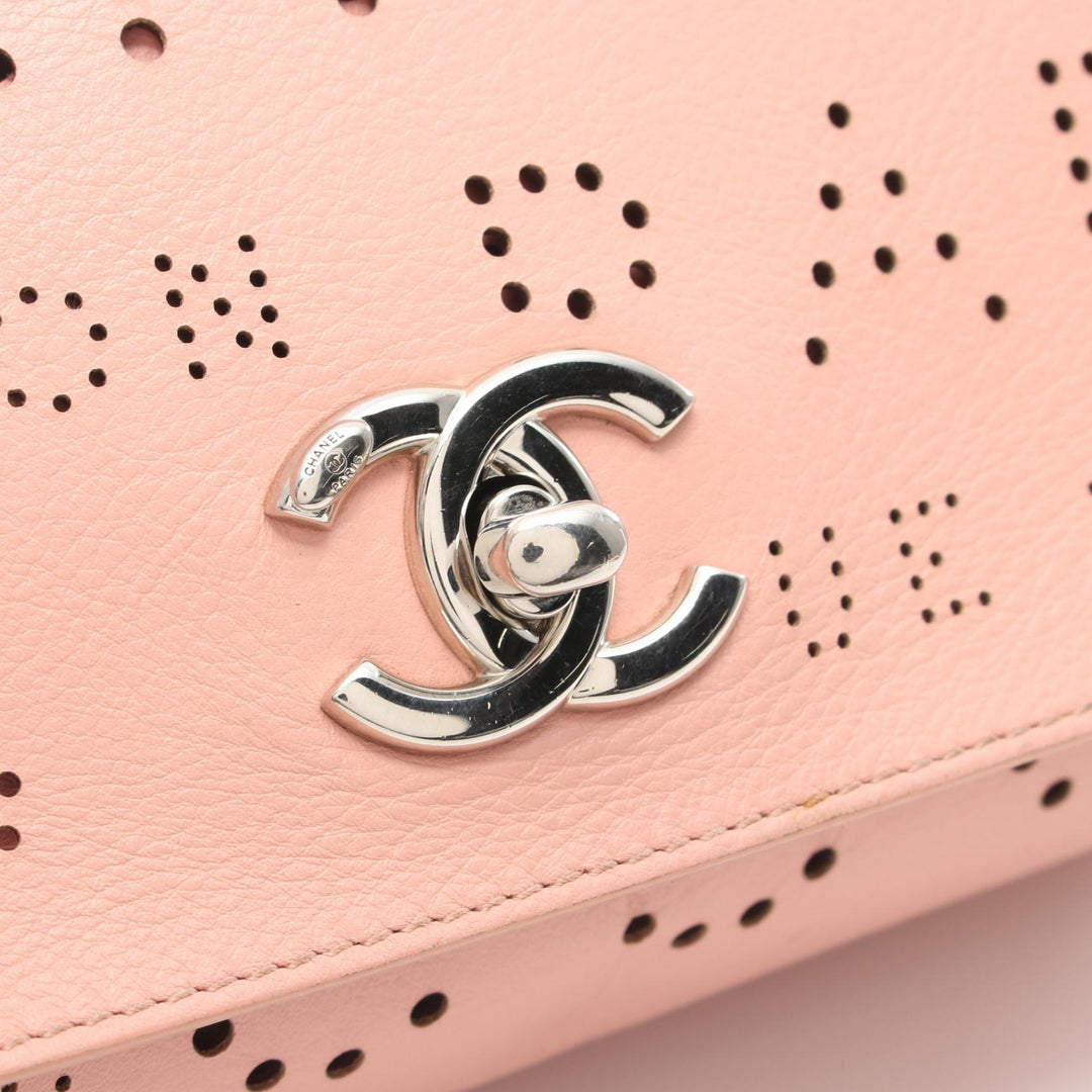 Top Quality Chanel Pink Calf Leather Shoulder Bag