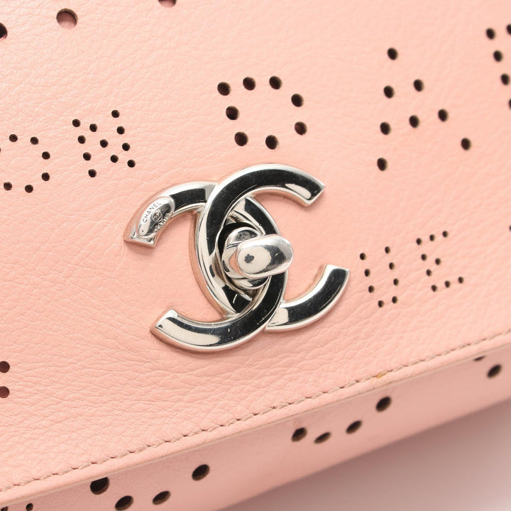 Top Quality Chanel Pink Calf Leather Shoulder Bag