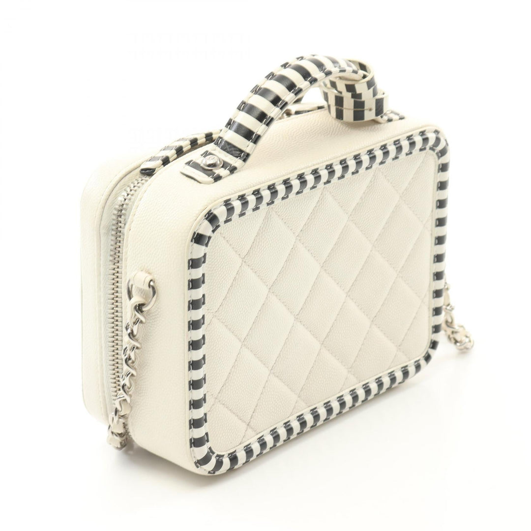 Top Quality Chanel CC Filigree Small Vanity Bag Leather