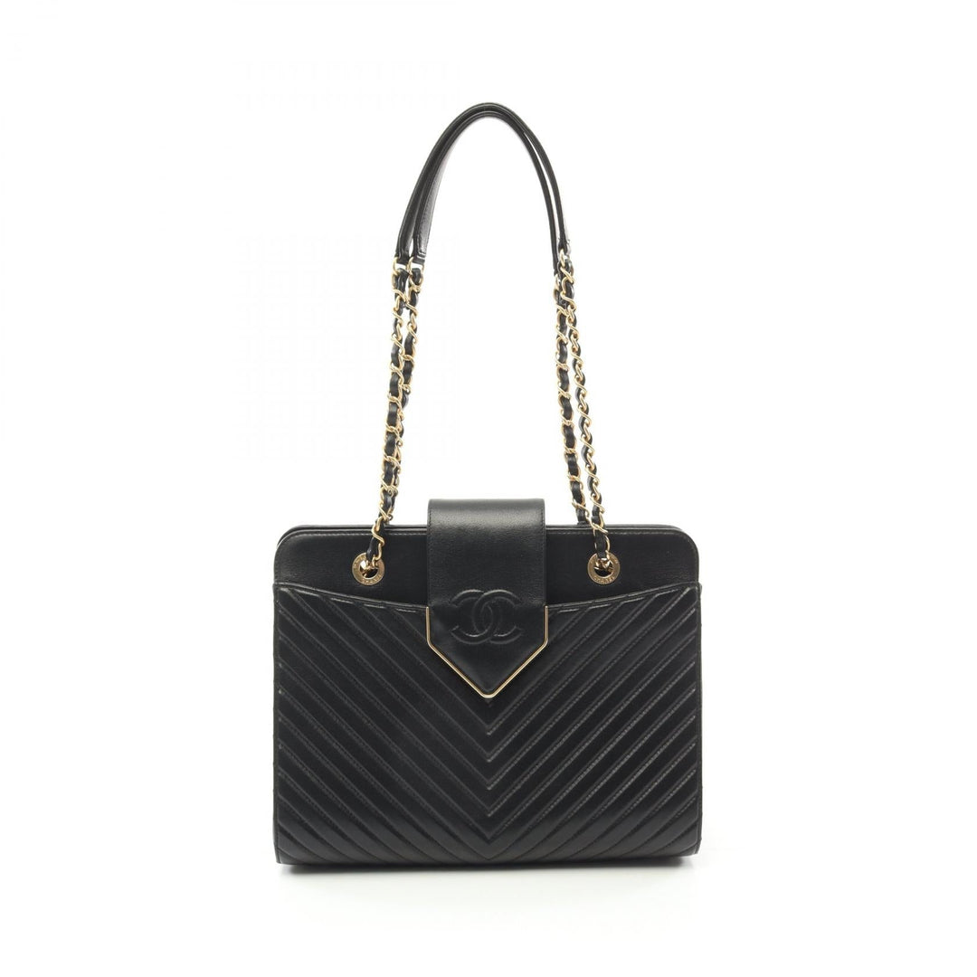 Top Quality Chanel Leather V-Stitch Shoulder Bag