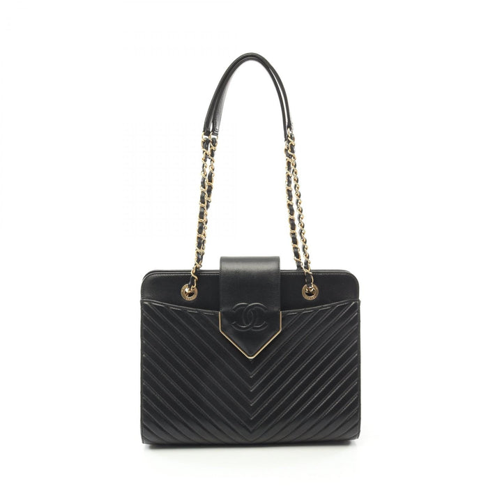 Top Quality Chanel Leather V-Stitch Shoulder Bag
