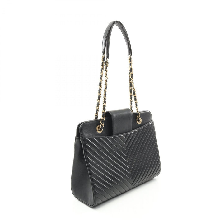 Top Quality Chanel Leather V-Stitch Shoulder Bag