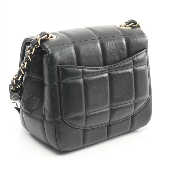 Top Quality Chanel Lambskin Mini Flap Shoulder Bag Black