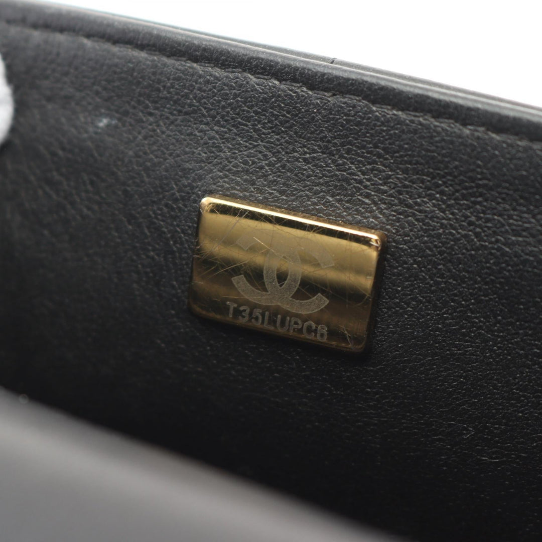 Top Quality Chanel Lambskin Mini Flap Shoulder Bag Black