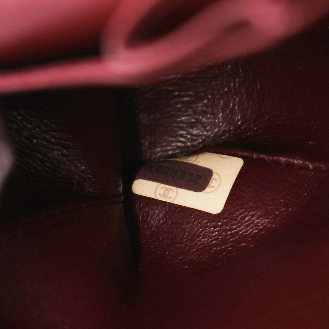 Chanel Lambskin Matelasse W Flap Shoulder Bag