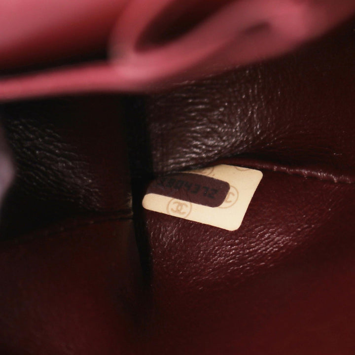 Chanel Lambskin Matelasse W Flap Shoulder Bag