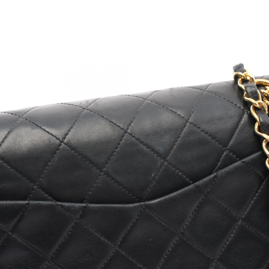 Chanel Lambskin Matelasse W Flap Shoulder Bag