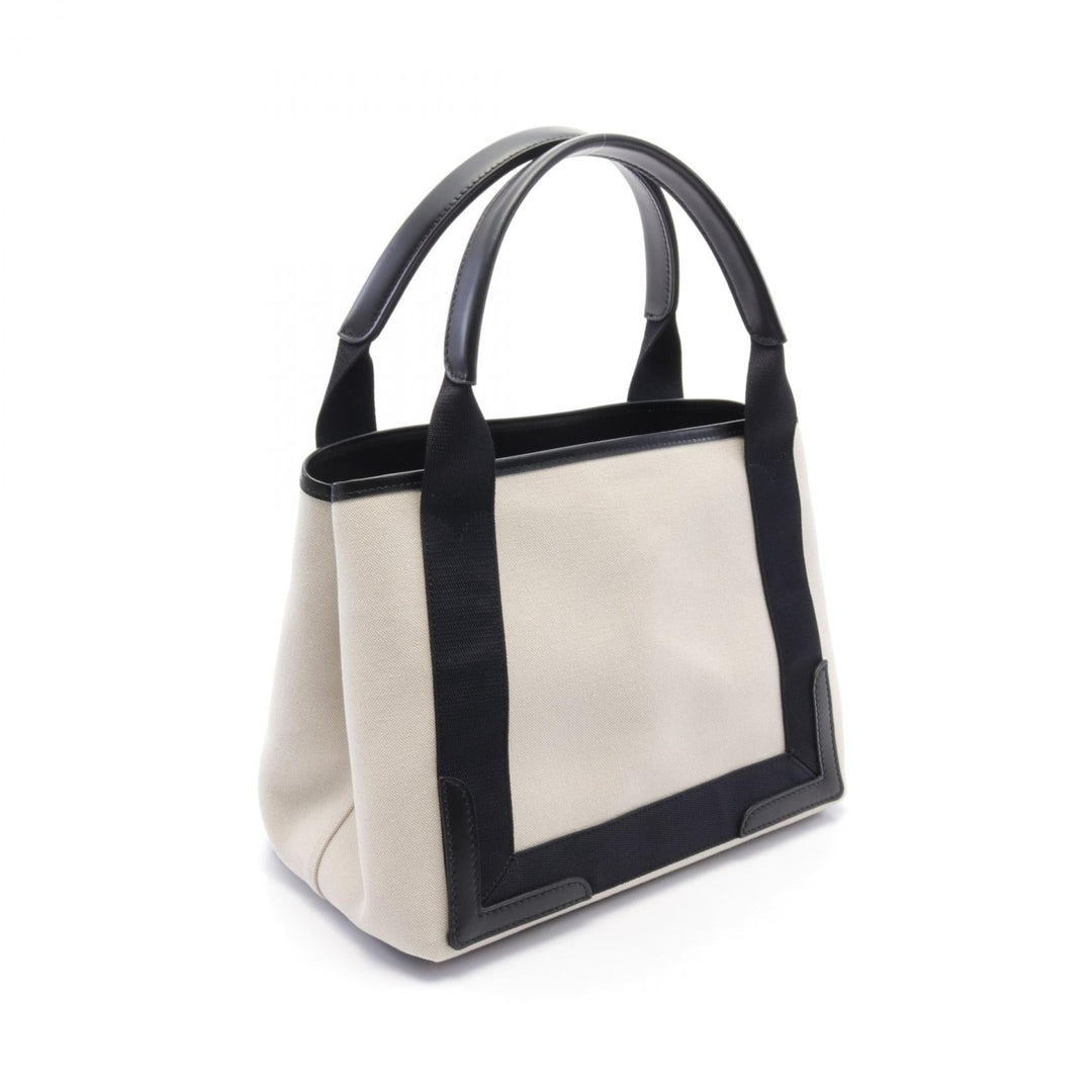 Top Quality Balenciaga Navy Cabas S Canvas Leather Tote