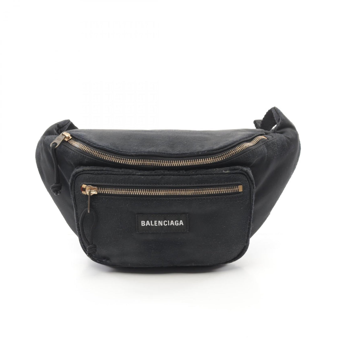 Top Quality Balenciaga Explorer Nylon Belt Bag Black