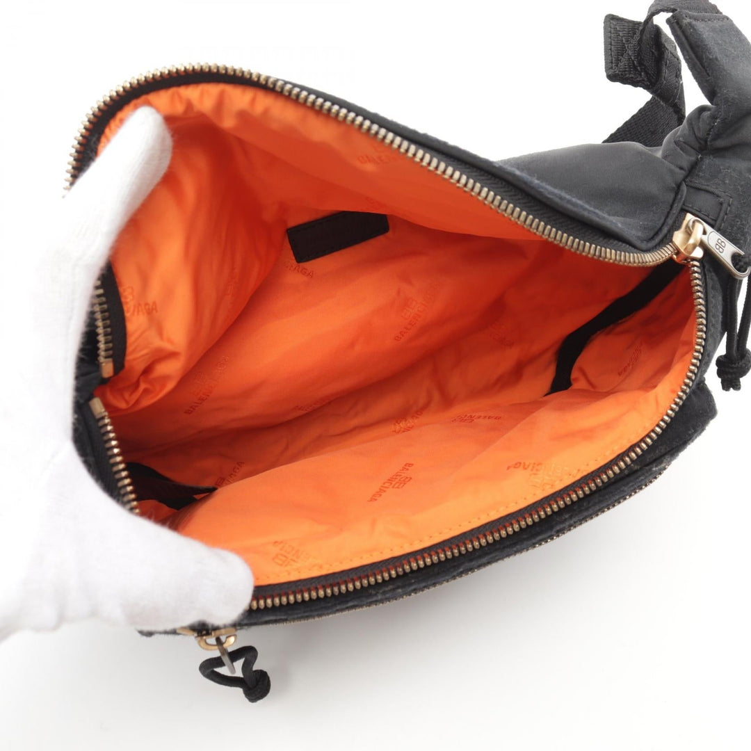 Top Quality Balenciaga Explorer Nylon Belt Bag Black